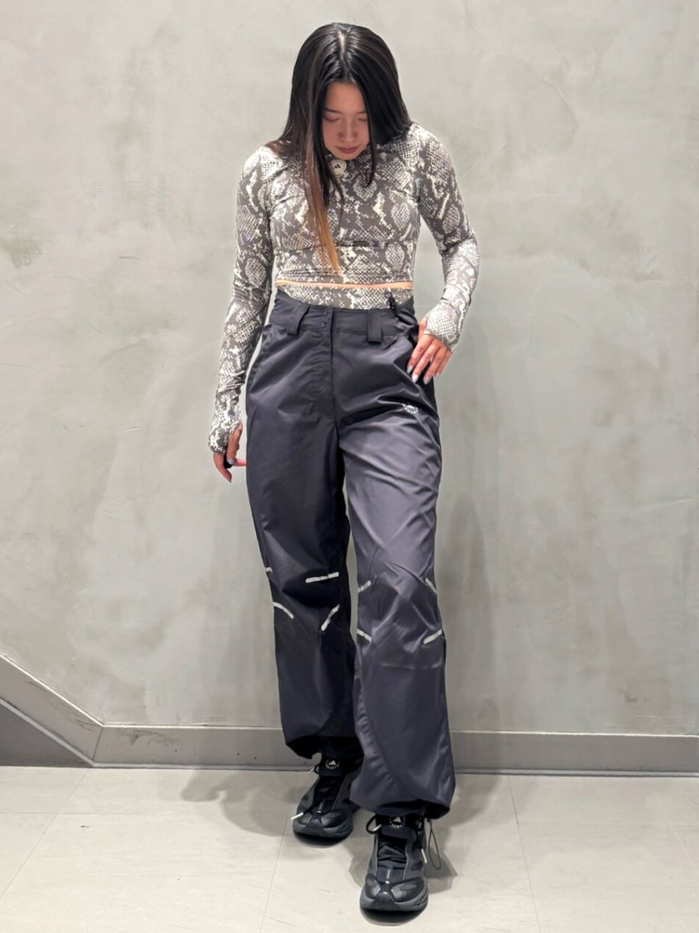 adidas by Stella McCartney ウーブン トラックパンツ - ブラック