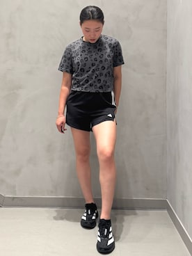 「スリーストライプス」｜OYさん（レディース・163cm）の夏コーディネート