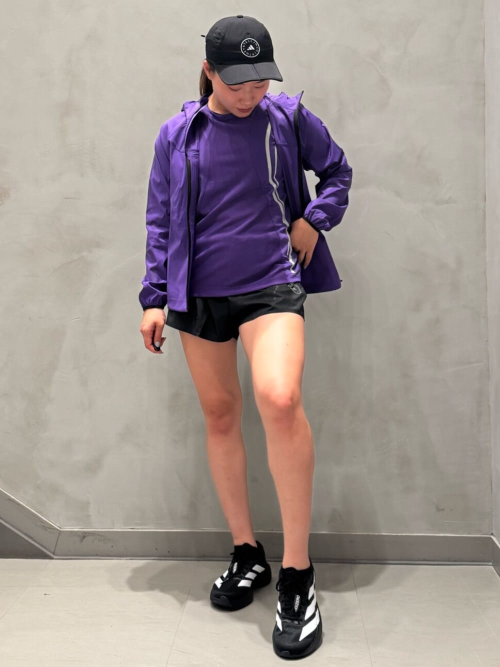 adidas by Stella McCartney ランニング 半袖Tシャツ - パープル