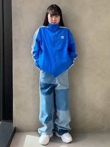 [ADIDAS] KSENIASCHNAIDER デニムパッチワーク トラックトップ ADIDAS] トラックトップ KSENIASCHNAIDER デニムパッチワーク
