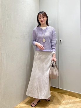 「ROPE'（ロペ）のアイテム（財布/小物）」を使った、sahoさん（レディース・165cm）の春コーディネート