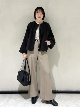 「ROPE'（ロペ）のアイテム」を使った、sahoさん（レディース・165cm）の秋コーディネート