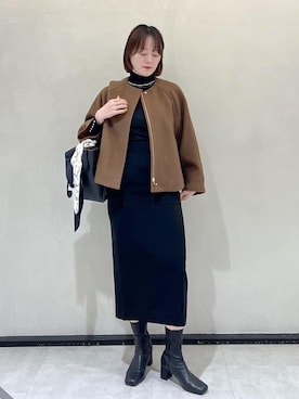 「ROPE'（ロペ）のアイテム」を使った、sahoさん（レディース・165cm）の秋コーディネート