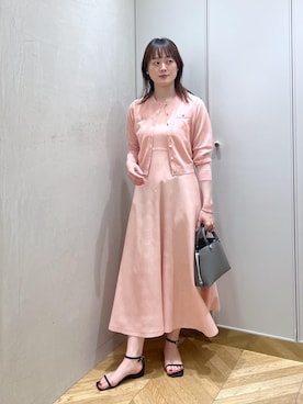 「E'POR（エポール）の【E'POR】Y BAG Mini/超軽量・26SS（ハンドバッグ、グレー系）」を使った、sahoさん（レディース・165cm）の春コーディネート