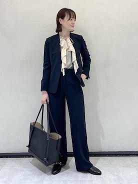 「スーツ」｜sahoさん（レディース・165cm）の秋コーディネート