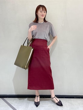 「アイテム（パンプス）」を使った、sahoさん（レディース・165cm）の夏コーディネート