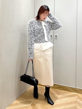 「アイテム（ブーツ）」を使った、sahoさん（レディース・165cm）の冬コーディネート