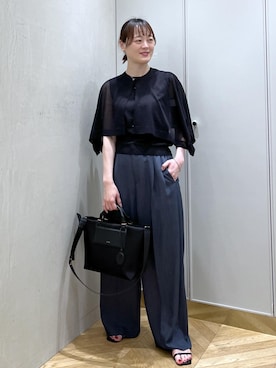 「ROPE'（ロペ）のアイテム（パンツ）」を使った、sahoさん（レディース・165cm）の春コーディネート