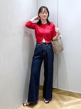 「ROPE'（ロペ）のアイテム」を使った、sahoさん（レディース・165cm）の夏コーディネート