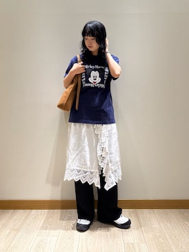 「ミッキー」｜YURIさん（レディース・163cm）の夏コーディネート