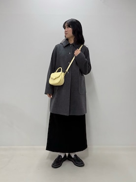 「アイテム（ダッフルコート）」を使った、YURIさん（レディース・163cm）の秋コーディネート