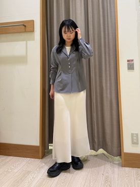 「オフィス」｜YURIさん（レディース・163cm）の春コーディネート