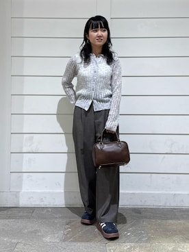 「シャツカーディガン」｜YURIさん（レディース・163cm）の秋コーディネート