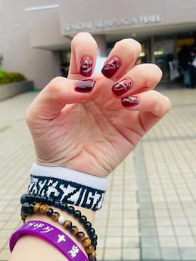 「no brand（ノーブランド）のアイテム（マニキュア/ジェルネイル、レッド系）」を使った、cocoro220319さん（レディース・164cm）の夏コーディネート