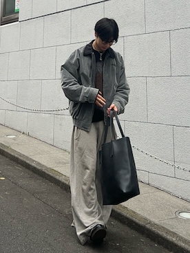 「アイテム（ブルゾン）」を使った、まさき選手さん（メンズ・173cm）の秋コーディネート