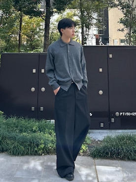 「アイテム（ローファー）」を使った、まさき選手さん（メンズ・173cm）の秋コーディネート