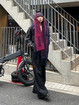 「アイテム（ローファー）」を使った、まさき選手さん（メンズ・173cm）の秋コーディネート