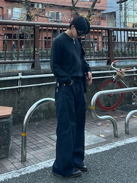 「アイテム（キーホルダー）」を使った、まさき選手さん（メンズ・173cm）の冬コーディネート