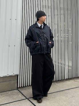 「アイテム（スラックス）」を使った、まさき選手さん（メンズ・173cm）の秋コーディネート