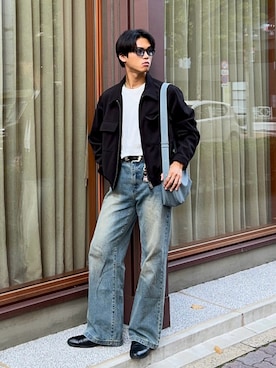 「アイテム（その他）」を使った、KAMMAさん（メンズ・178cm）の秋コーディネート