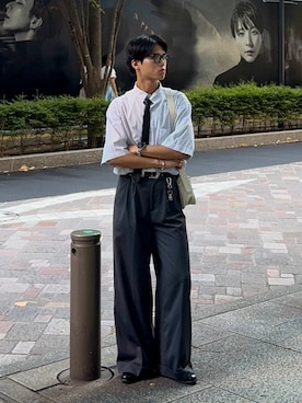 「アイテム（フォーマルスーツ/小物）」を使った、KAMMAさん（メンズ・178cm・20代）の夏コーディネート