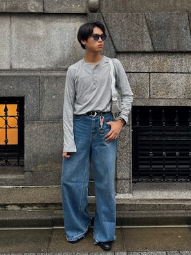 「アイテム（財布/小物）」を使った、KAMMAさん（メンズ・178cm）の秋コーディネート