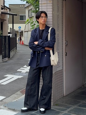 「アイテム（ジャケット/アウター）」を使った、KAMMAさん（メンズ・178cm）の秋コーディネート