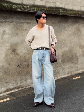 「アイテム（その他）」を使った、KAMMAさん（メンズ・178cm）の秋コーディネート