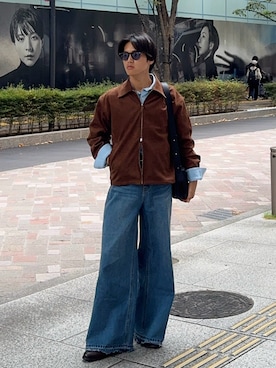 「アイテム（その他アウター）」を使った、KAMMAさん（メンズ・178cm）の秋コーディネート