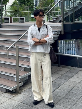 「JOURNAL STANDARD（ジャーナルスタンダード）のアイテム」を使った、KAMMAさん（メンズ・178cm）の夏コーディネート