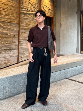 「DNSR（ディーエヌエスアール）のアイテム」を使った、KAMMAさん（メンズ・178cm）の夏コーディネート