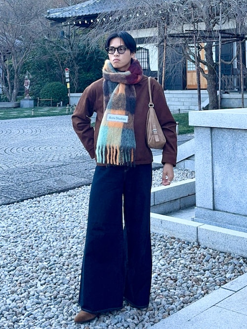 LURAKU ジップジャケット LURAKU】Synthetic Suede Zip Jacket / LURAKU シンセティックスエード