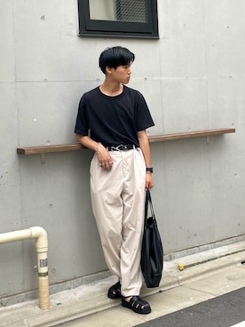 「GLOBAL WORK（グローバルワーク）のアイテム」を使った、KAMMAさん（メンズ・178cm）の夏コーディネート