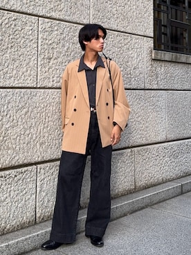 「アイテム（ドレスシューズ）」を使った、KAMMAさん（メンズ・178cm・20代）の秋コーディネート