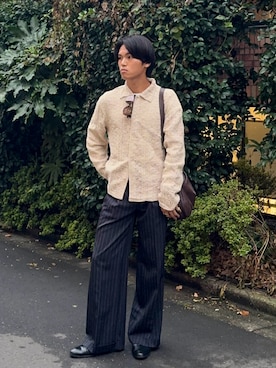 「アイテム（サングラス）」を使った、KAMMAさん（メンズ・178cm）の秋コーディネート