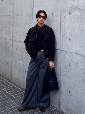 「COS（コス）のアイテム」を使った、KAMMAさん（メンズ・178cm）の冬コーディネート