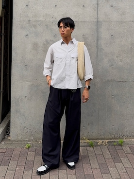 「Jieda（ジエダ）のアイテム」を使った、KAMMAさん（メンズ・178cm）の夏コーディネート