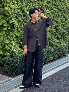 「ローファー」｜「アイテム（その他）」を使った、KAMMAさん（メンズ・178cm）の秋コーディネート