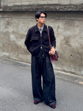 「Toironier（トワロニエ）のアイテム」を使った、KAMMAさん（メンズ・178cm）の春コーディネート