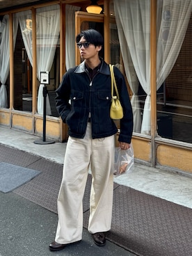 「soerte（ソエルテ）のアイテム」を使った、KAMMAさん（メンズ・178cm）の春コーディネート