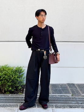 「アイテム（トップス）」を使った、KAMMAさん（メンズ・178cm）の夏コーディネート