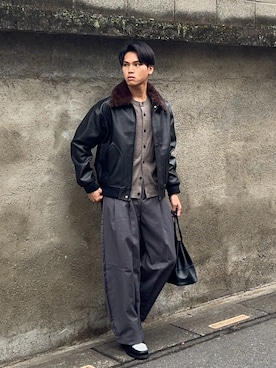 「CLUTCH（クラッチ）のアイテム」を使った、KAMMAさん（メンズ・178cm）の春コーディネート