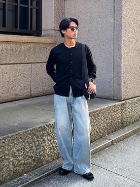 「アイテム（ハンドバッグ）」を使った、KAMMAさん（メンズ・178cm）の秋コーディネート