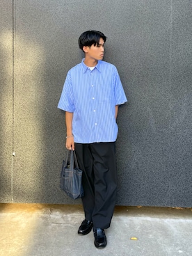 「ZARA（ザラ）のアイテム（パンツ）」を使った、KAMMAさん（メンズ・178cm）の夏コーディネート