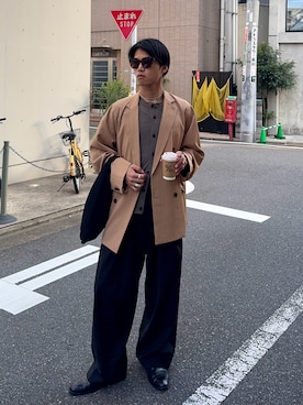 「COS（コス）のアイテム」を使った、KAMMAさん（メンズ・178cm）の春コーディネート