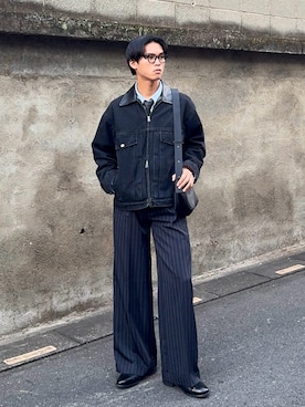 「アイテム（フォーマルスーツ/小物）」を使った、KAMMAさん（メンズ・178cm）の秋コーディネート