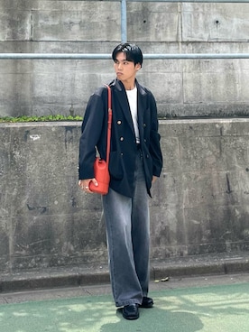 「Lui's（ルイス）のアイテム（パンツ）」を使った、KAMMAさん（メンズ・178cm）の夏コーディネート