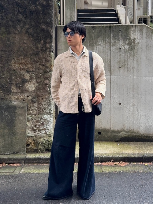 「soerte(ソエルテ)のOversize L/S basic shirt /オーバーサイズロングスリーブシャツ(シャツ/ブラウス)」を使った、KAMMAさん(メンズ・178cm)の春コーディネート