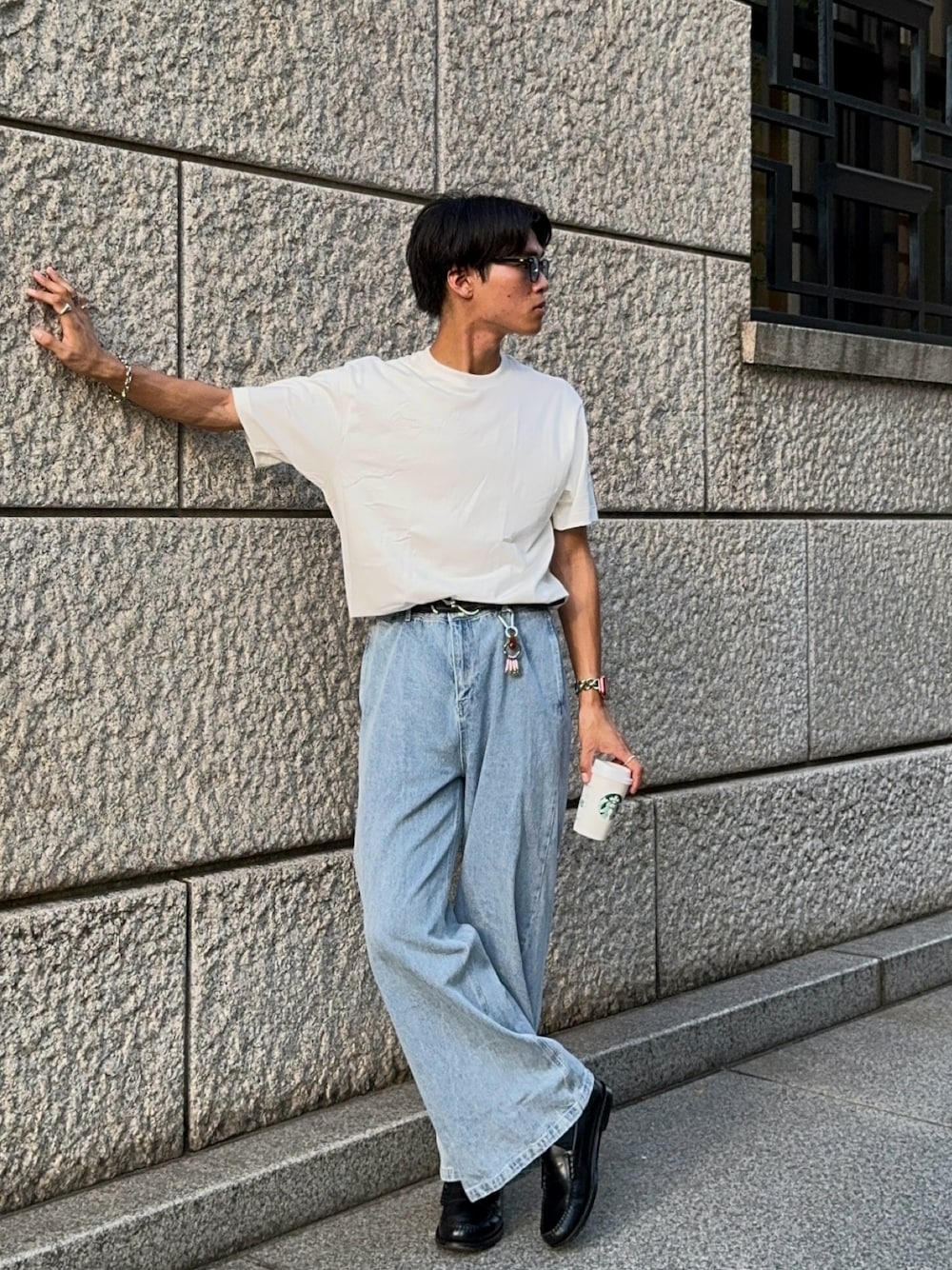 KAMMAさんの「【HANES】ＳＨＩＲＯ（HANES）」を使ったコーディネートの1枚目の写真