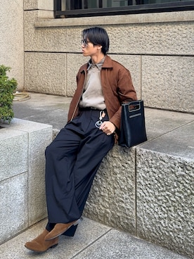 「COS（コス）のアイテム」を使った、KAMMAさん（メンズ・178cm）の冬コーディネート